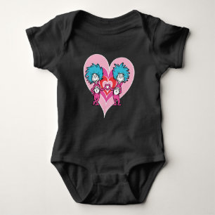 Dr. Seuss Valentijn Thans 1 Thing 2 Romper