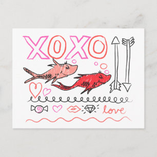 Dr. Seuss Valentijnkaart XOXO Design Feestdagenkaart