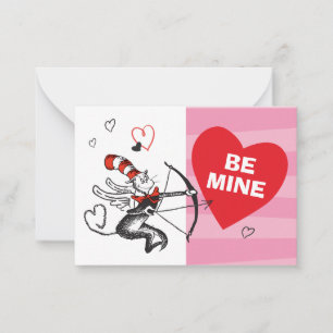 Dr. Seuss Valentijnsdag Wees mijn Valentijn Notitiekaartje