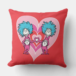 Dr. Seuss Valentine   Thing 1 Thing 2 Kussen