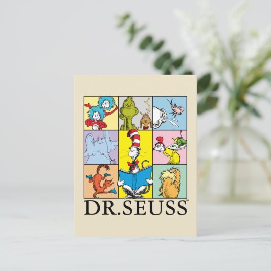Dr. Seuss | Verhalen grafisch Briefkaart (Staand voorkant)
