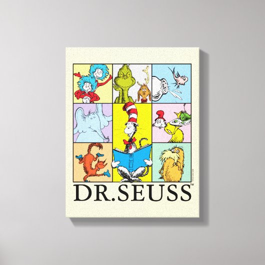Dr. Seuss | Verhalen grafisch Canvas Afdruk (Voorkant)