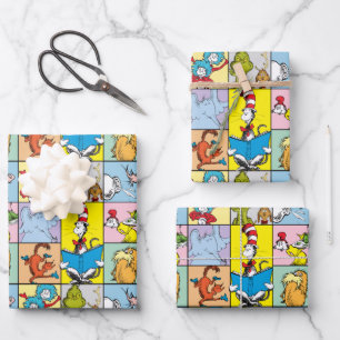 Dr. Seuss Verhalen grafisch Inpakpapier Vel