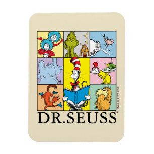 Dr. Seuss Verhalen grafisch Magneet
