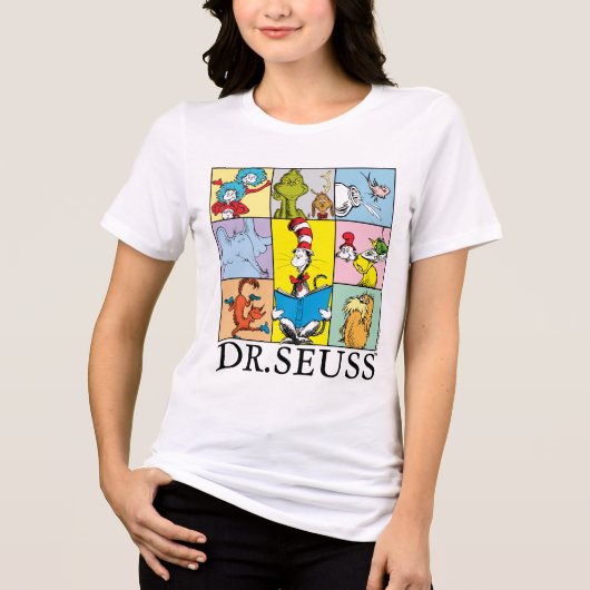 Dr. Seuss | Verhalen grafisch Tri-Blend Shirt (Voorkant)