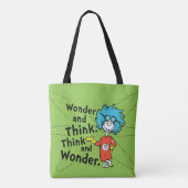 Dr. Seuss | Verwondering en denken. Denk en verwon Draagtas (Achterkant)