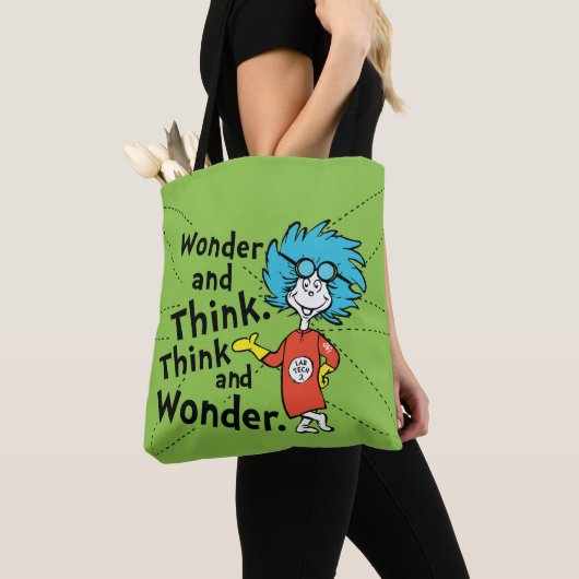 Dr. Seuss | Verwondering en denken. Denk en verwon Draagtas (Dichtbij)