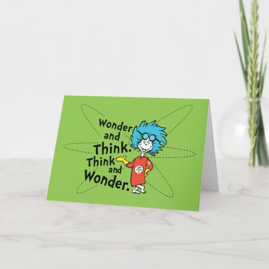 Dr. Seuss | Verwondering en denken. Denk en verwon Kaart (Voorkant)