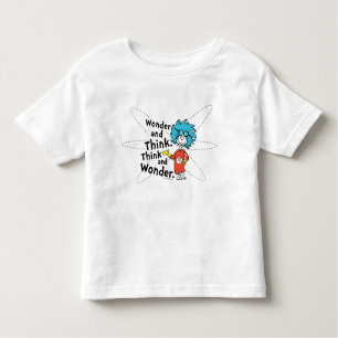 Dr. Seuss   Verwondering en denken. Denk en verwon Kinder Shirts