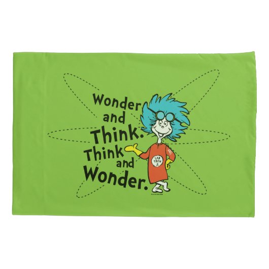 Dr. Seuss | Verwondering en denken. Denk en verwon Kussensloop (Achterkant)