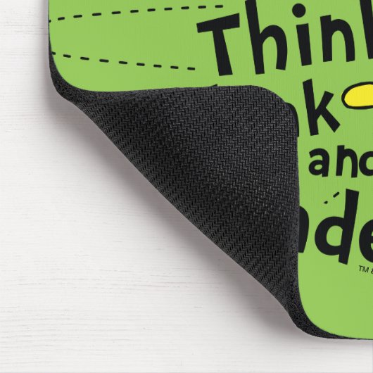 Dr. Seuss | Verwondering en denken. Denk en verwon Muismat (Hoek)