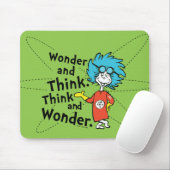 Dr. Seuss | Verwondering en denken. Denk en verwon Muismat (Met muis)
