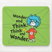 Dr. Seuss | Verwondering en denken. Denk en verwon Muismat (Voorkant)