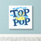 Dr. Seuss | We springen graag op de top van Pop Canvas Afdruk (Insitu (Houten vloer))