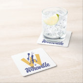 Dr. Seuss | Who-ville W Logo Vierkante Kartonnen Onderzetter (Insitu)