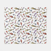 Dr. Seuss Whoville Characters Festive Pattern Fleece Deken (Voorkant (Horizontaal))