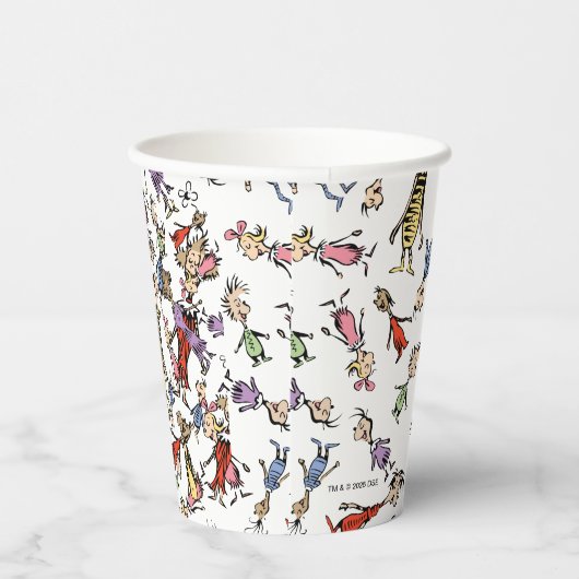 Dr. Seuss Whoville Characters Festive Pattern Papieren Bekers (Rechts)
