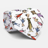 Dr. Seuss Whoville Karakters Festief Patroon Stropdas (Opgerold)