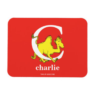 Dr. Seuss's ABC: Letter C - Wit Voeg uw naam toe Magneet