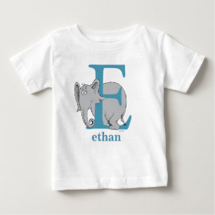 Dr. Seuss's ABC: Letter E - Blauw Voeg je naam t