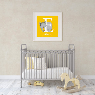 Dr. Seuss's ABC: Letter E - Wit Voeg je naam toe Poster