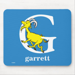 Dr. Seuss's ABC: Letter G - Wit   Voeg uw naam toe Muismat
