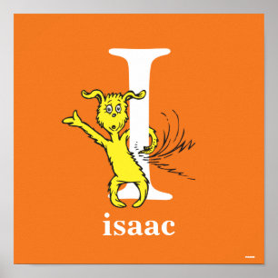 Dr. Seuss's ABC: Letter I - Wit Voeg uw naam toe Poster