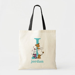 Dr. Seuss's ABC: Letter J - Turkoois   Voeg je naa Tote Bag