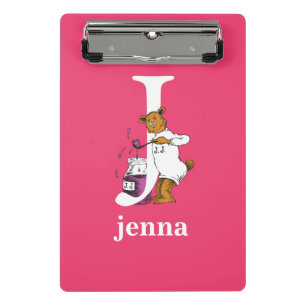 Dr. Seuss's ABC: Letter J - Wit Voeg uw naam toe Mini Klembord