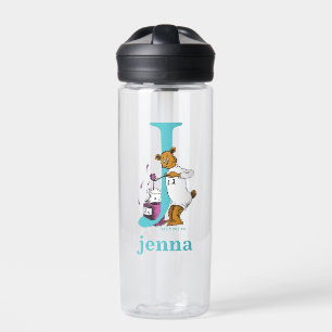 Dr. Seuss's ABC: Letter J - Wit Voeg uw naam toe Waterfles