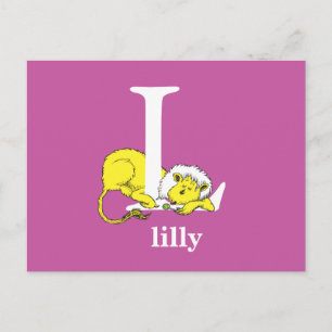Dr. Seuss's ABC: Letter L - Wit   Voeg uw naam toe Briefkaart