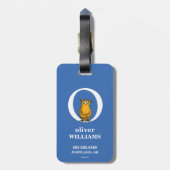 Dr. Seuss's ABC: Letter O - White | Add Your Name Bagagelabel (Achterkant verticaal)