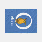 Dr. Seuss's ABC: Letter O - Wit | Voeg uw naam toe Fleece Deken (Voorkant (Horizontaal))