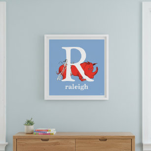 Dr. Seuss's ABC: Letter R - Wit   Voeg je naam toe Poster