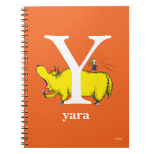 Dr. Seuss's ABC: Letter Y - Wit Voeg uw naam toe Notitieboek