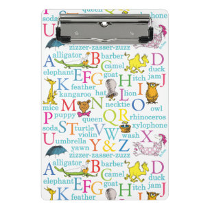 Dr. Seuss's ABC-patroon met woorden Mini Klembord