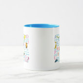 Dr. Seuss's ABC-patroon met woorden Mok (Midden)