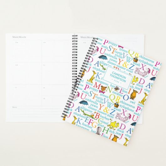Dr. Seuss's ABC-patroon met woorden Planner (Display)
