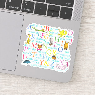 Dr. Seuss's ABC-patroon met woorden Sticker