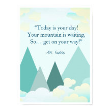 Dr Suess Mountain Inspirational Poster