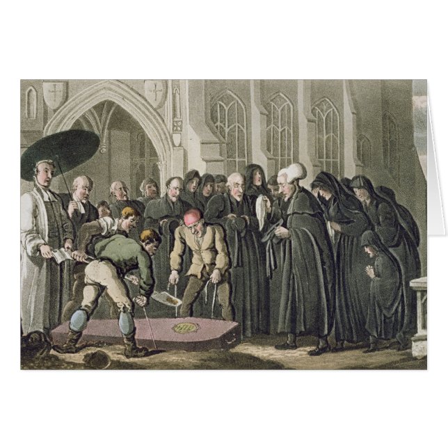 Dr. Syntax à l'enterrement de son épouse, de 'à (Devant horizontal)