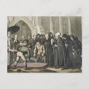 Dr Syntax aan de begrafenis van zijn vrouw, van 'T Briefkaart
