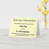 Dr. van Uitstelgedrag, laat wenskaart Kaart (Gele Bloem)