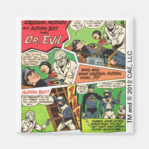 Dr. vintage Evil Square Magnet