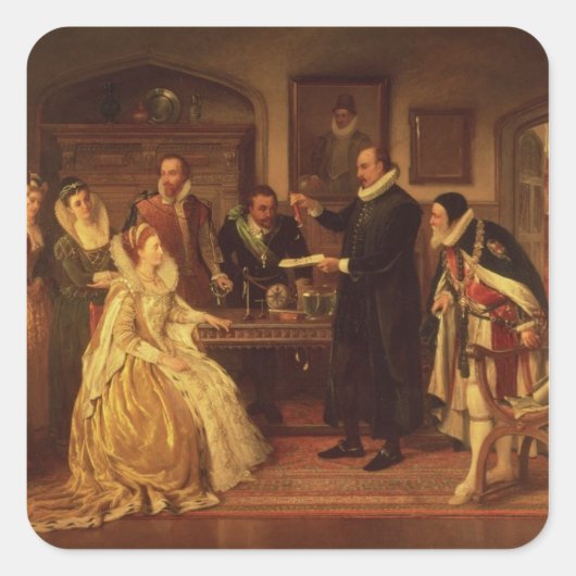 Dr William Gilberd Vierkante Sticker (Voorkant)