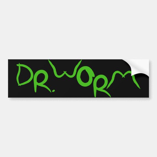 Dr. Worm Bumpersticker (Voorkant)