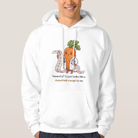 Dr. Wortel met ECG - Grappige Medische Student Hoo Hoodie (Voorkant)