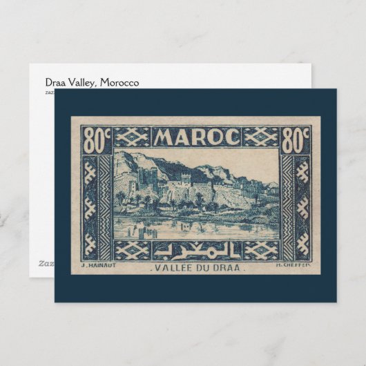 Draa Valley, Maroc - Carte postale (Devant / Derrière)