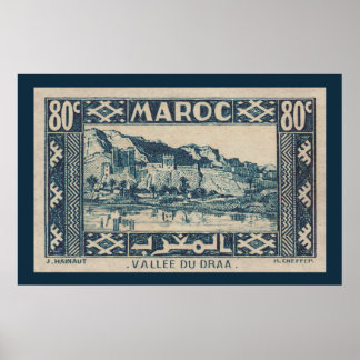 Draa Valley, Marokko - Poster