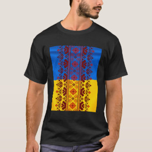 Draad borduurwerk Oekraïens Volk Etnisch Patroon o T-shirt